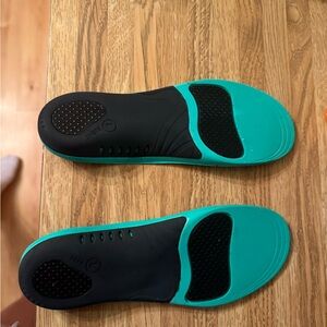 Black and Teal Shoe Insoles